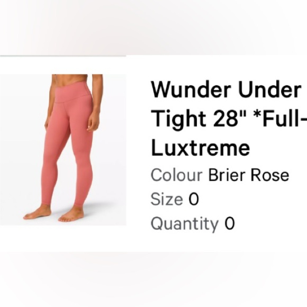 Lululemon wunder under high rise right